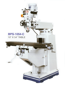 Birmingham Heavy Duty 10" x 54" Table Vertical Milling Machines