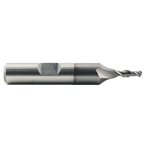 Weldon Tool TiCN Coated M42 8% Cobalt Ball Nose Single End Mill, 1/4" Size, 3/8" Shank Diameter, 5/8" Length of Cut, 2-7/16" Overall Length Weldon Tool TiCN Coated M42 8% Cobalt Ball Nose Single End Mill, 1/4" Size, 3/8" Shank Diameter, 5/8" Length of Cut, 2-7/16" Overall Length
